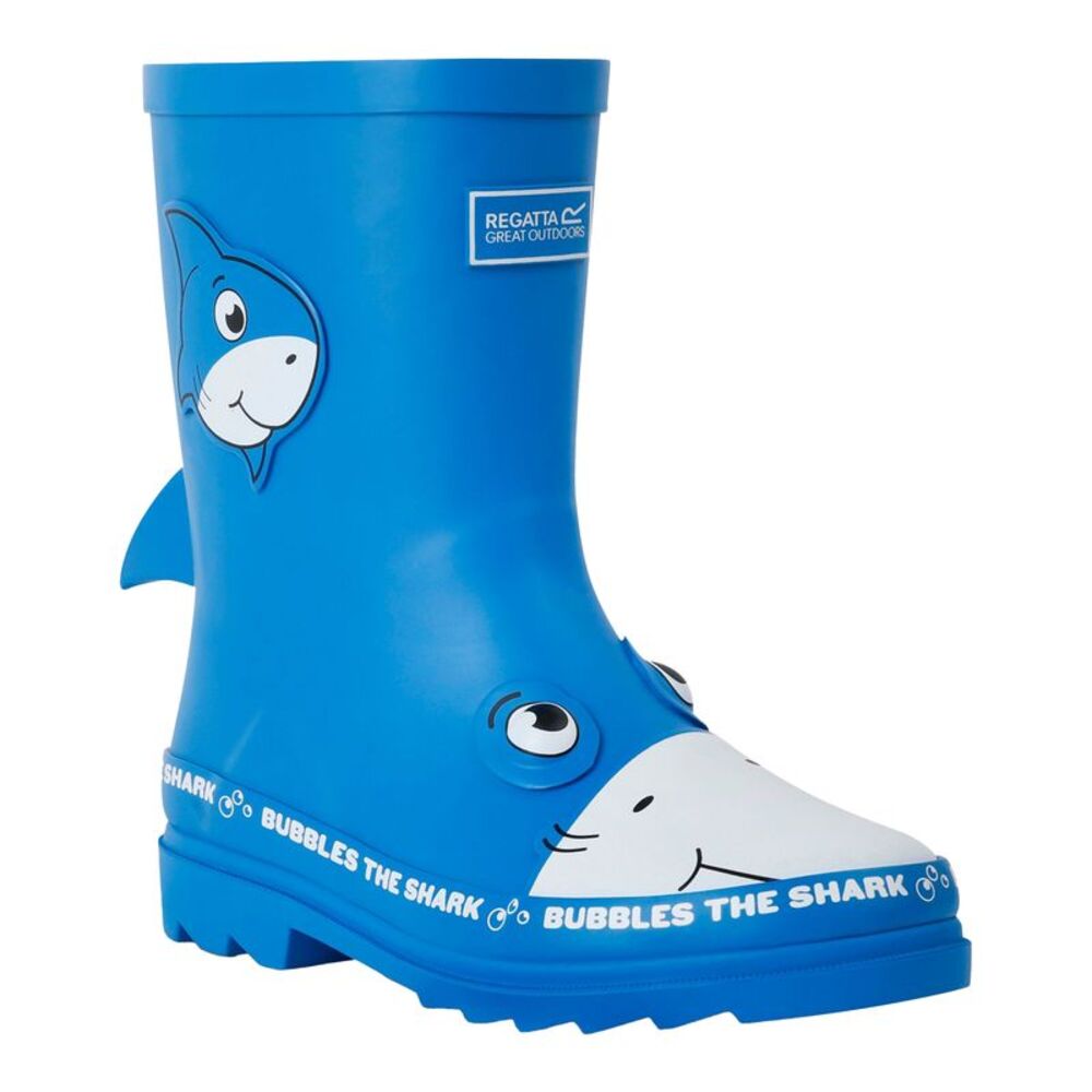 Regatta Childrens/Kids Mudplay II Bubbles The Shark Galoshes / Blue